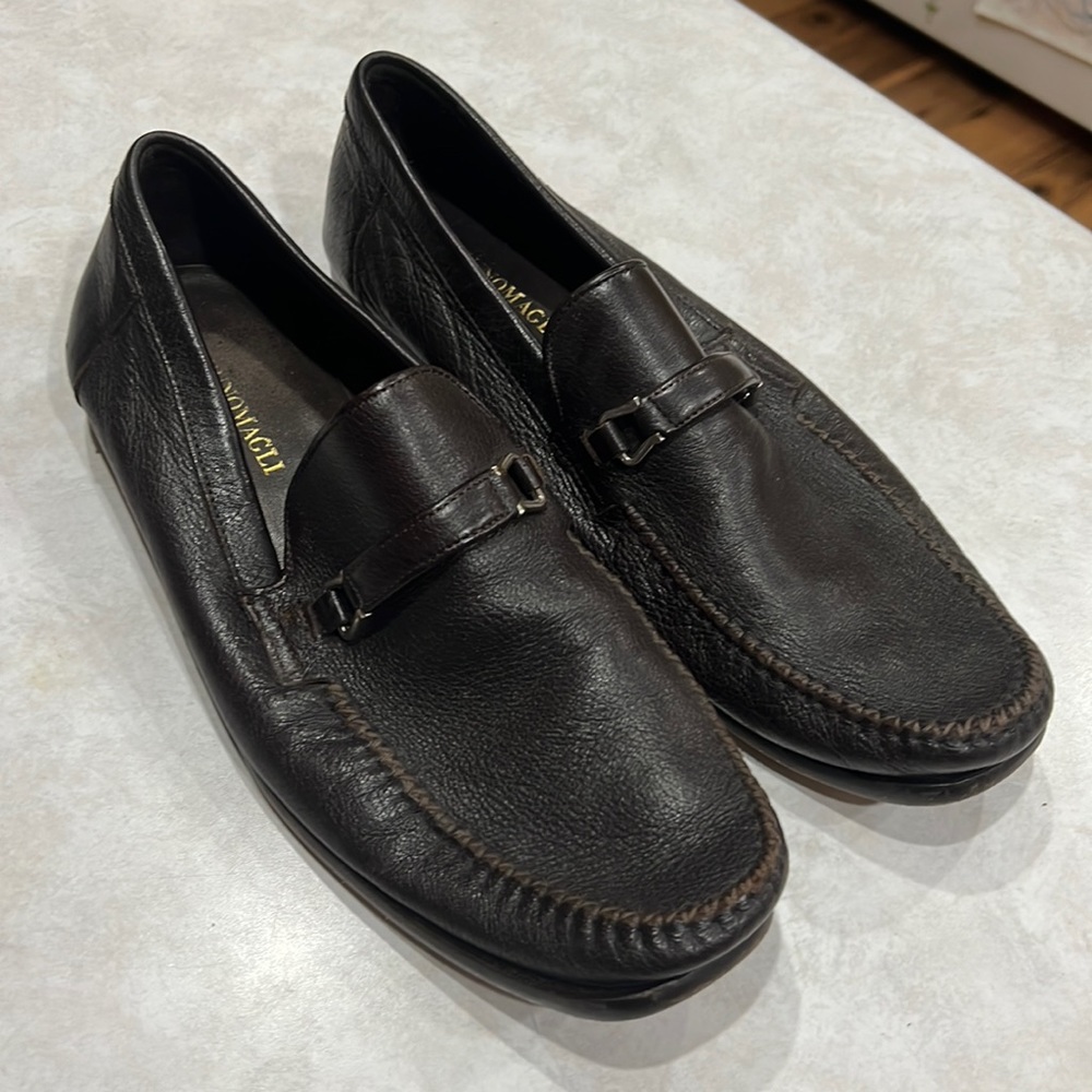 Brunomagli dress loafers. Brown leather